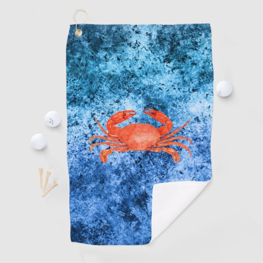 Serviette De Golf Nautical Waves Design 2 (En situation)