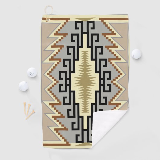 Serviette de golf Navajo Design-2 (En situation)