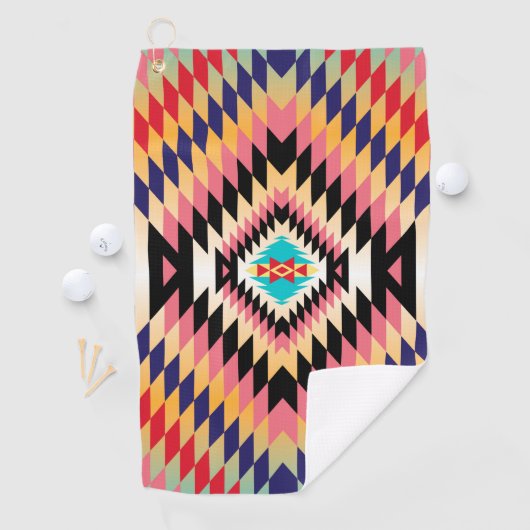 Serviette de golf Navajo Design-7 (En situation)