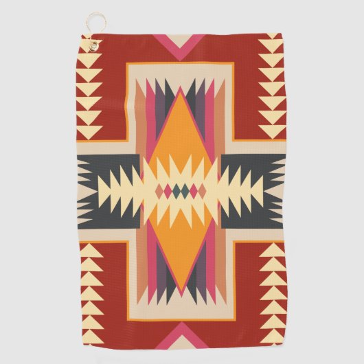 Serviette de golf Navajo Design-8 (Devant)