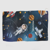 Serviette De Golf Navette d'astronaute spatiale personnalisée (Horizontal)