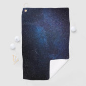 Serviette De Golf Navy Blue Milkyway Nightsky Galaxy Photographie (En situation)
