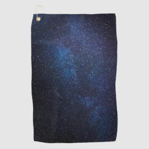 Serviette De Golf Navy Blue Milkyway Nightsky Galaxy Photographie