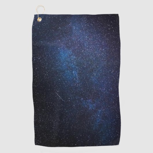 Serviette De Golf Navy Blue Milkyway Nightsky Galaxy Photographie (Devant)