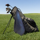 Serviette De Golf Navy Blue Milkyway Nightsky Galaxy Photographie (Vert)