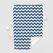 Serviette De Golf Navy Zigzag, Navy Chevron, Motif géométrique (En situation)