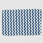 Serviette De Golf Navy Zigzag, Navy Chevron, Motif géométrique (Horizontal)