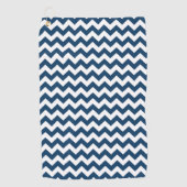 Serviette De Golf Navy Zigzag, Navy Chevron, Motif géométrique (Devant)