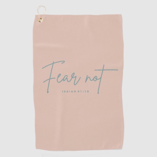 Serviette De Golf "Ne crains pas." Ésaïe 41:10 (Devant)