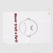 Serviette De Golf Ne Fais Jamais Confiance À Un Panier ! (Horizontal)