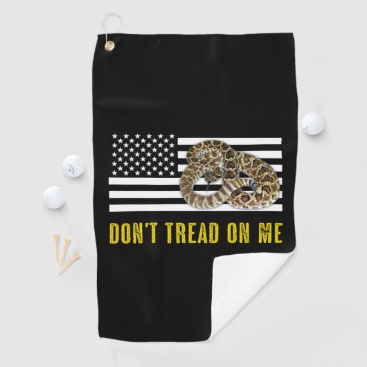 Serviette De Golf Ne marchez pas sur moi (En situation)