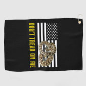 Serviette De Golf Ne marchez pas sur moi (Horizontal)