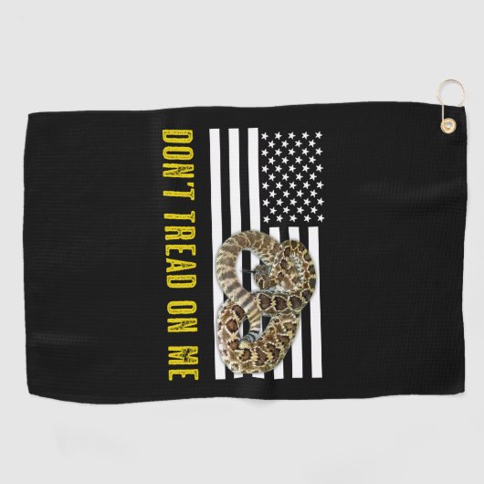 Serviette De Golf Ne marchez pas sur moi (Horizontal)