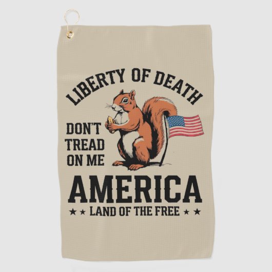 Serviette De Golf Ne me trompez pas Squirrel Liberty Justice (Devant)