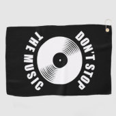 Serviette De Golf Ne Pas Arrêter La Musique (Horizontal)