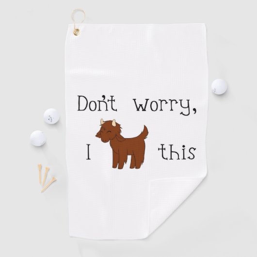 Serviette De Golf Ne t'inquiète pas, je chante ça (En situation)