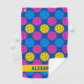Serviette De Golf 🏐 Neon Dink Dot Pouch (En situation)