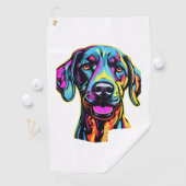 Serviette De Golf Neon Great Dane (En situation)