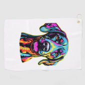 Serviette De Golf Neon Great Dane (Horizontal)