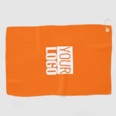 Serviette De Golf  neon orange - add your  logo  (Horizontal)