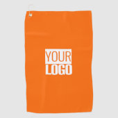Serviette De Golf  neon orange - add your  logo  (Devant)