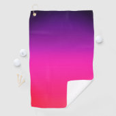 Serviette De Golf Neon Purple et rose ombre design abstrait (En situation)