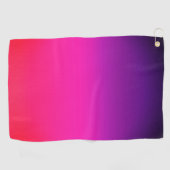 Serviette De Golf Neon Purple et rose ombre design abstrait (Horizontal)