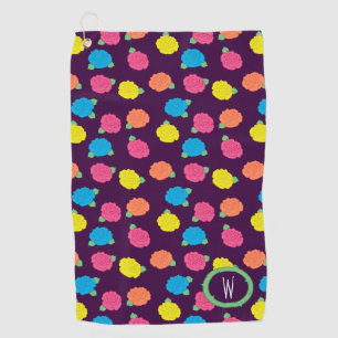 serviette de golf Neon Rose