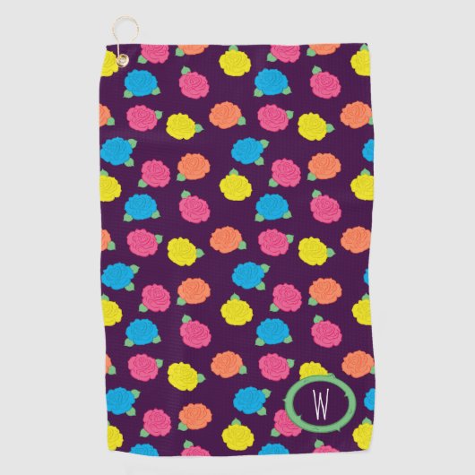 serviette de golf Neon Rose (Devant)