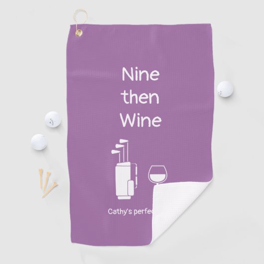 Serviette De Golf Neuf puis vin (En situation)