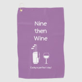Serviette De Golf Neuf puis vin (Devant)