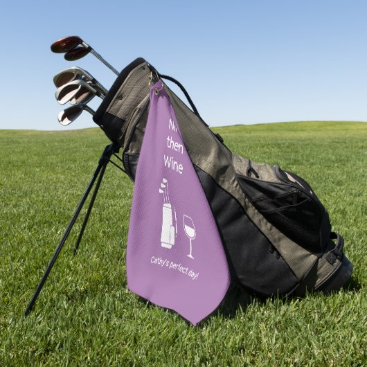 Serviette De Golf Neuf puis vin (Vert)