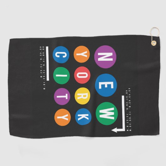Serviette De Golf New York (Horizontal)