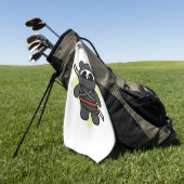 Serviette De Golf Ninja Panda par Amanda Roos (Vert)