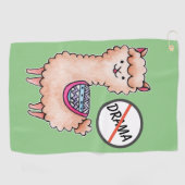 Serviette De Golf No Drama Llama (Horizontal)