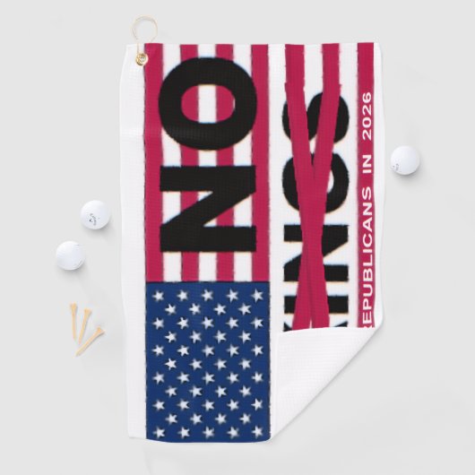 Serviette De Golf "NO kings" Golf Towel (En situation)