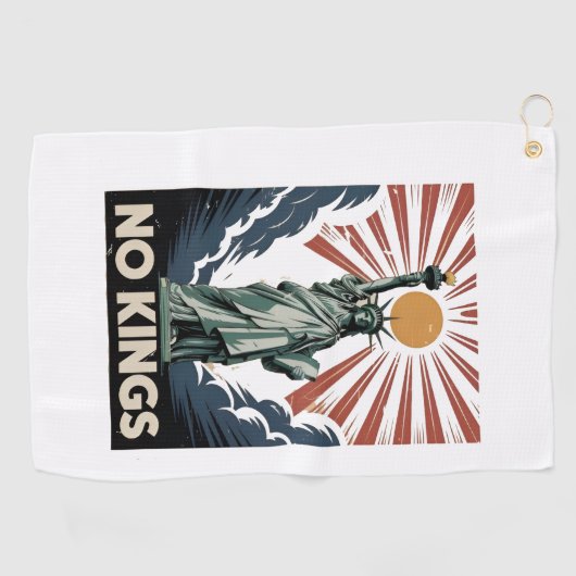 Serviette De Golf No Kings In America Liberity Status USA Democrats (Horizontal)