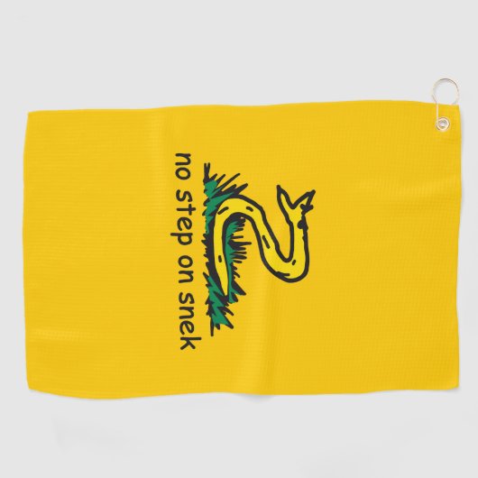 Serviette De Golf No step on snek memes (Horizontal)