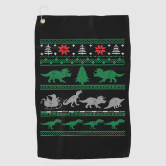 Serviette De Golf Noël Dinosaure Arbre Rex T-rex Laid Noël S