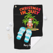 Serviette De Golf Noël en juillet avec le Père Noël (En situation)