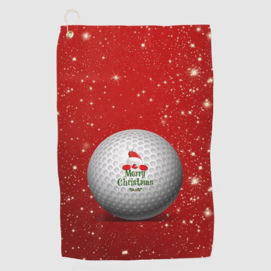 Serviette De Golf Noël Golf Père Noël Design (Devant)