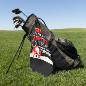 Serviette De Golf Noël - Père Noël Oh Mon Dieu Père Noël Venir Je Sa (Vert)