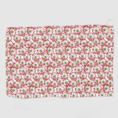 Serviette De Golf Noël Rouge et Vert marguerite Plage de motifs flor (Horizontal)