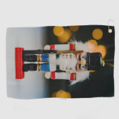 Serviette De Golf Noël SlipperyJoe nutcracker figurine ornement (Horizontal)