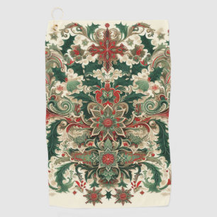 Serviette De Golf Noël victorien/classique/Vintage