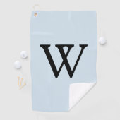 Serviette De Golf Noir bleu monogramme (En situation)