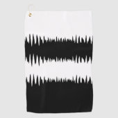 Serviette De Golf Noir et blanc cool (Devant)
