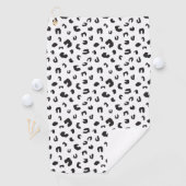 Serviette De Golf Noir et blanc Empreinte de léopard (En situation)