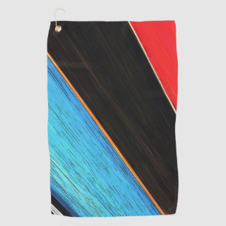 Serviette De Golf Noir Rouge Et Bleu 312