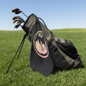 Serviette de golf noire Black Dragon (Vert)